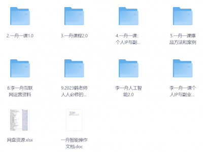 价值6998的李一舟全套课程合集（全网已下架）