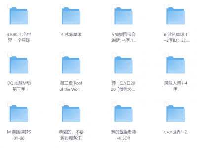 价值1999的1000多G的儿童纪录片，你想要的资源，这里都齐全了！